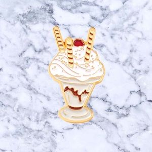 Ice Cream Sundae Enamel Pin